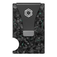 Forged Green Carbon Fiber Wallet (Glossy Finish)