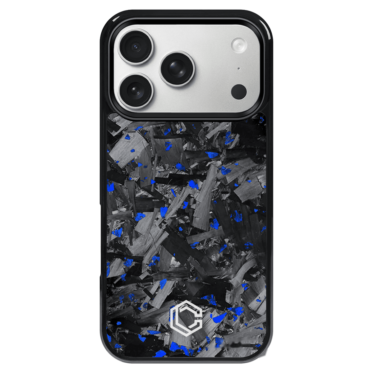iPhone | Blue Flake Forged Carbon Fiber Case
