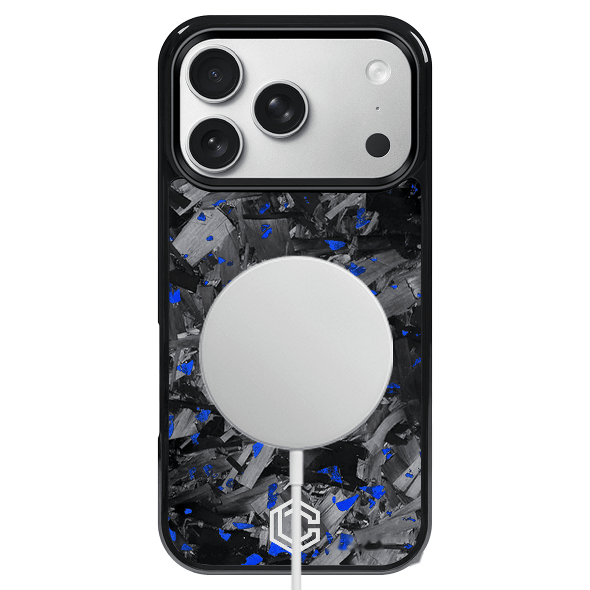 iPhone | Blue Flake Forged Carbon Fiber Case