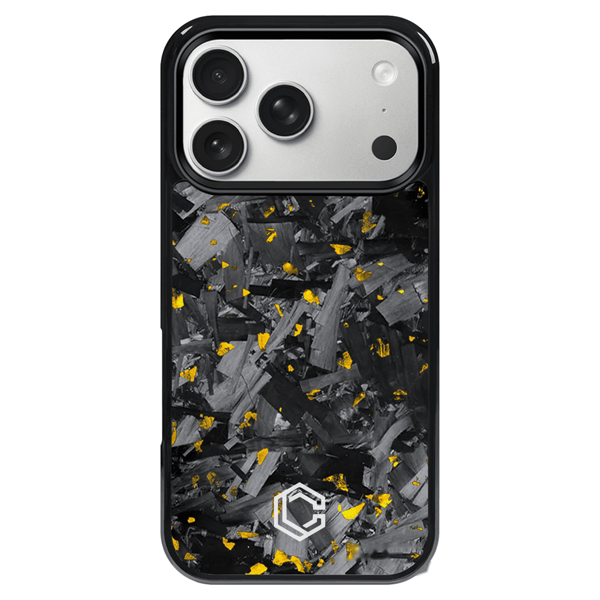 iPhone | Gold Flake Forged Carbon Fiber Case