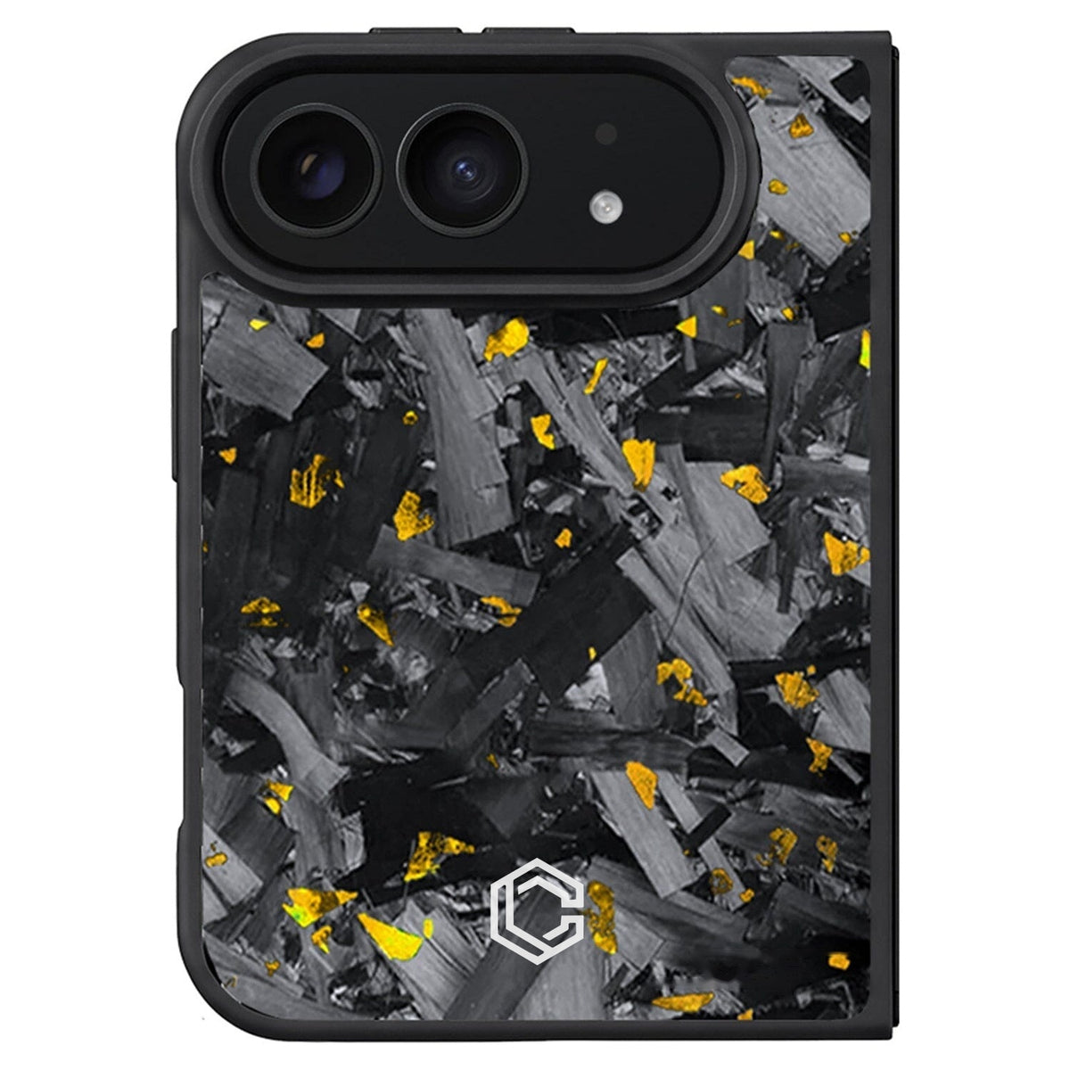 iPhone | Gold Flake Forged Carbon Fiber Case