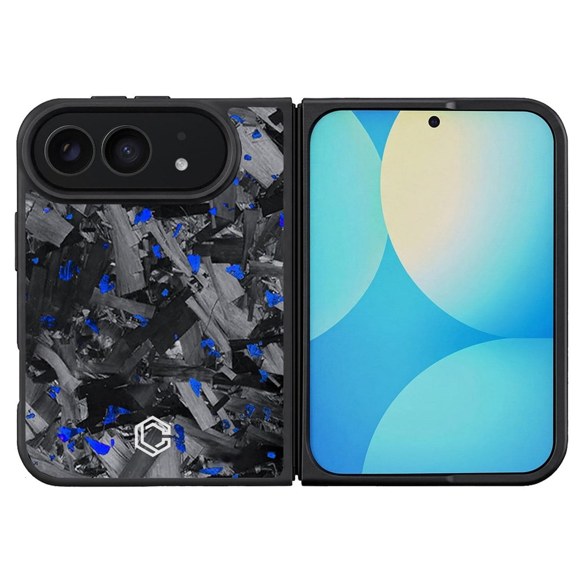 iPhone | Blue Flake Forged Carbon Fiber Case