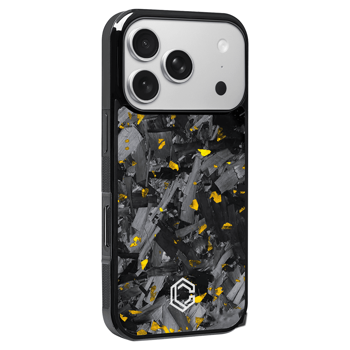 iPhone | Gold Flake Forged Carbon Fiber Case