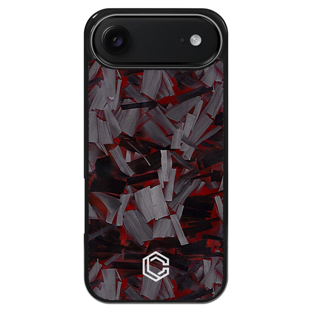 iPhone | Red Lava Forged Carbon Fiber Case