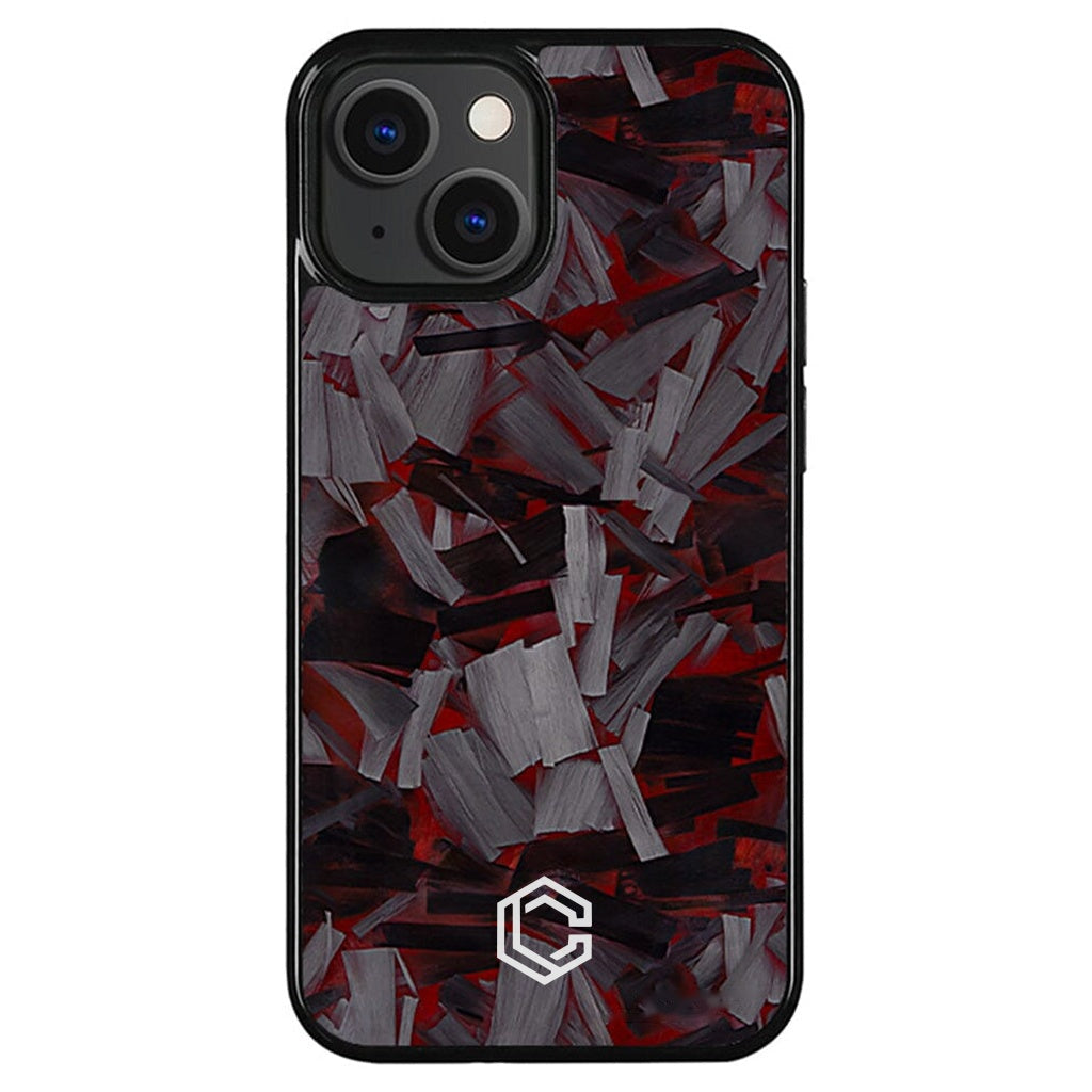 iPhone | Red Lava Forged Carbon Fiber Case