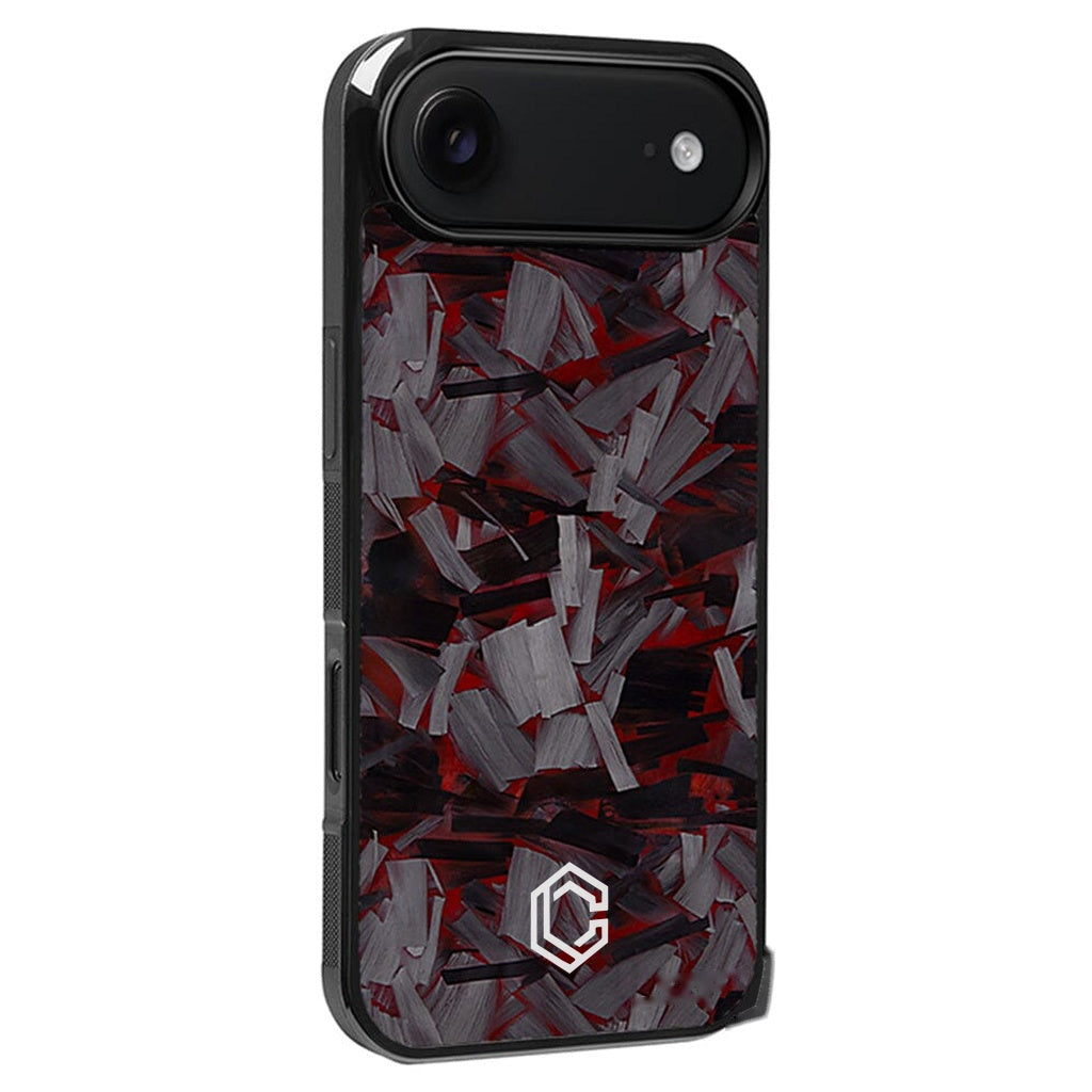 iPhone | Red Lava Forged Carbon Fiber Case