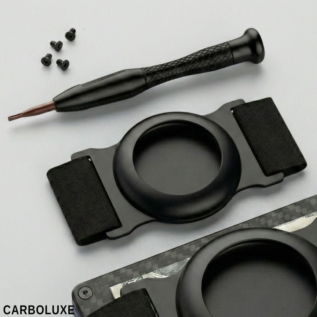 CARBONIZE || Forged Red Carbon Fiber Wallet (Glossy Finish)