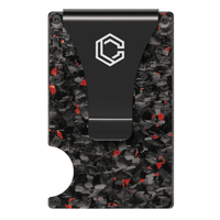Forged Red Carbon Fiber Wallet (Glossy Finish)