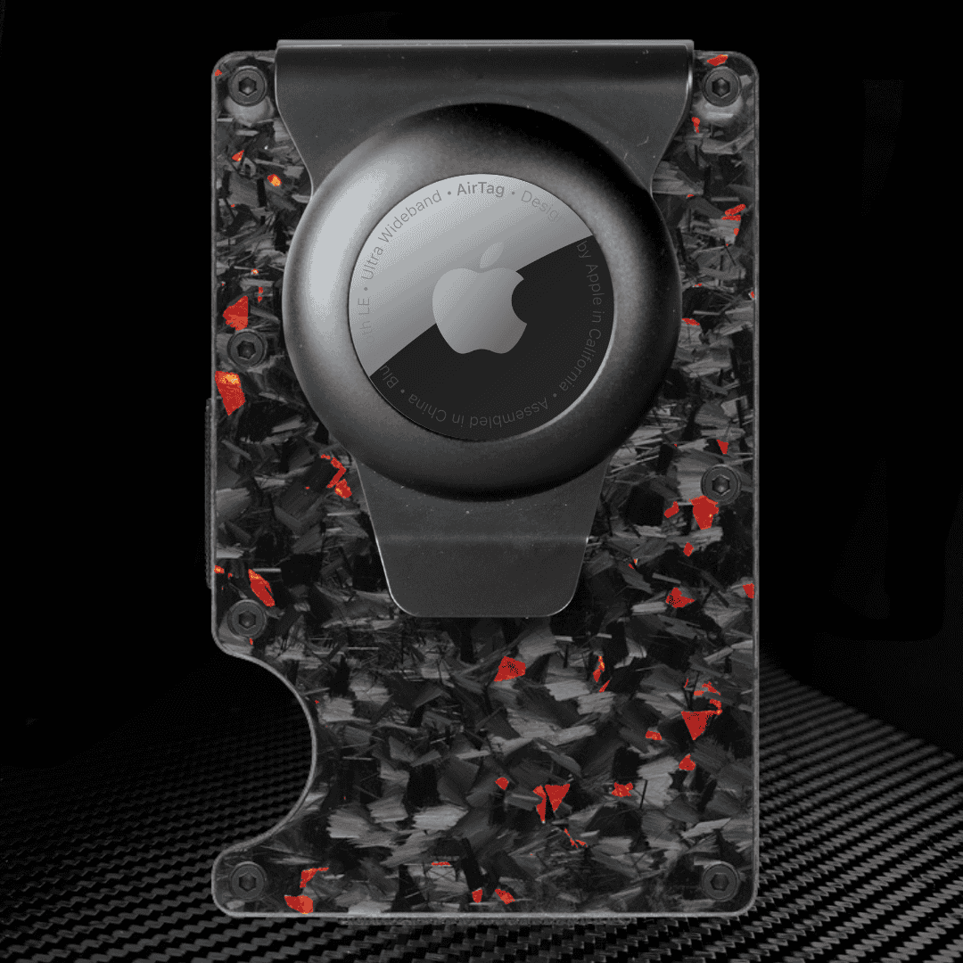 CARBONIZE || Forged Red Carbon Fiber Wallet (Glossy Finish)