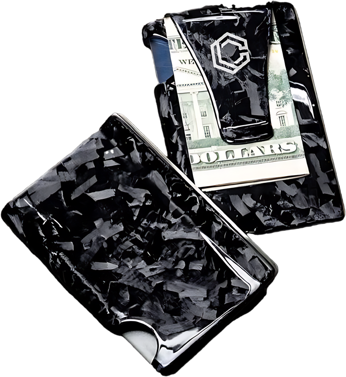 Forged Carbon Fiber Cash & Card Slim Wallet