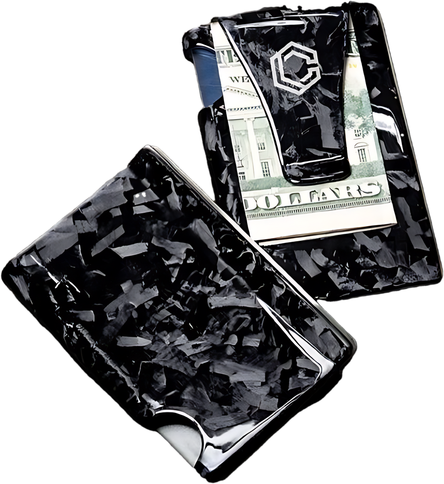 Forged Carbon Fiber Cash & Card Slim Wallet