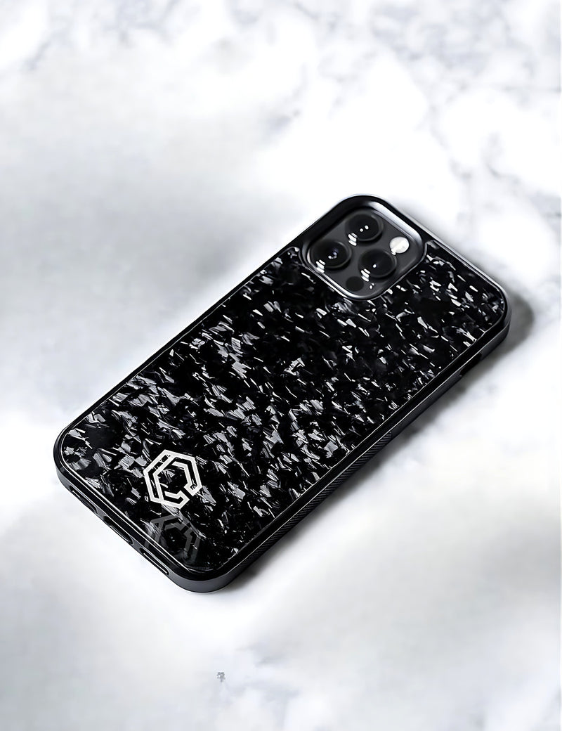 Carboluxe forged carbon case on marble