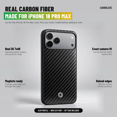 Carboluxe Carbon Fiber case for iPhone 18 Pro Max