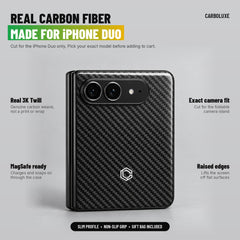 Carboluxe Carbon Fiber case for iPhone Duo
