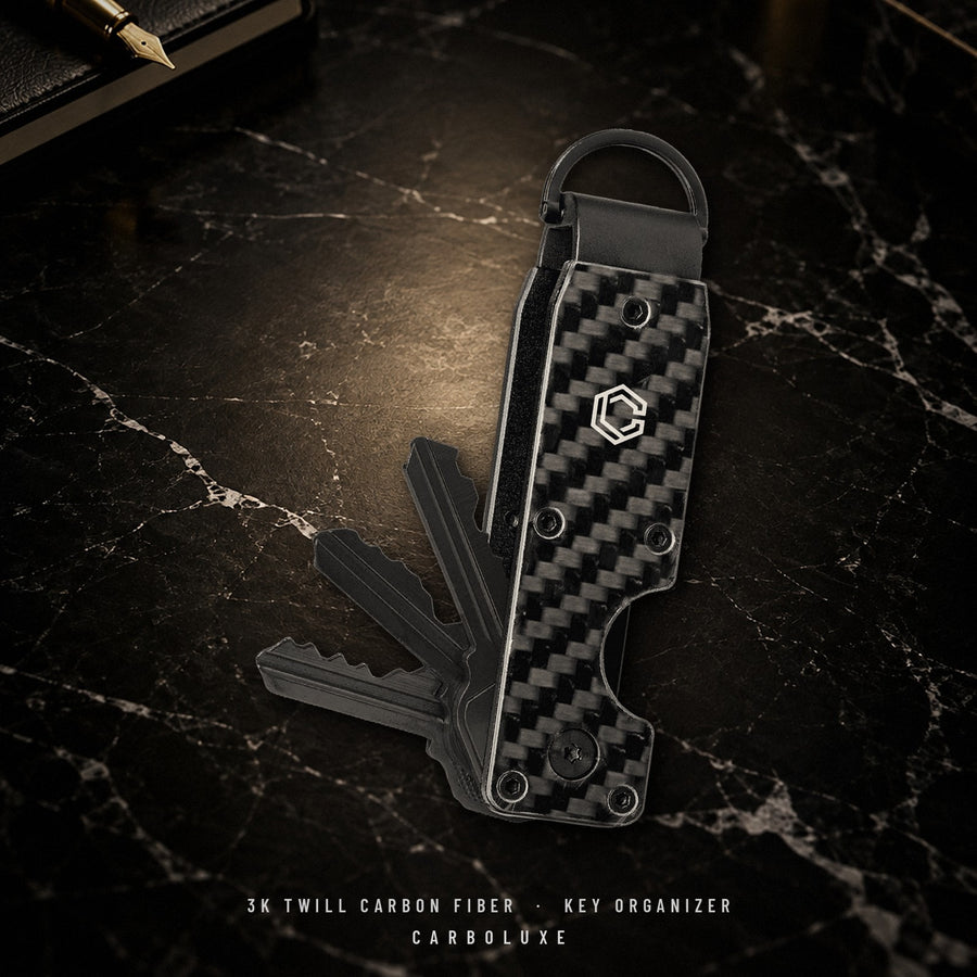 3K Twill Carbon Fiber Key Organizer