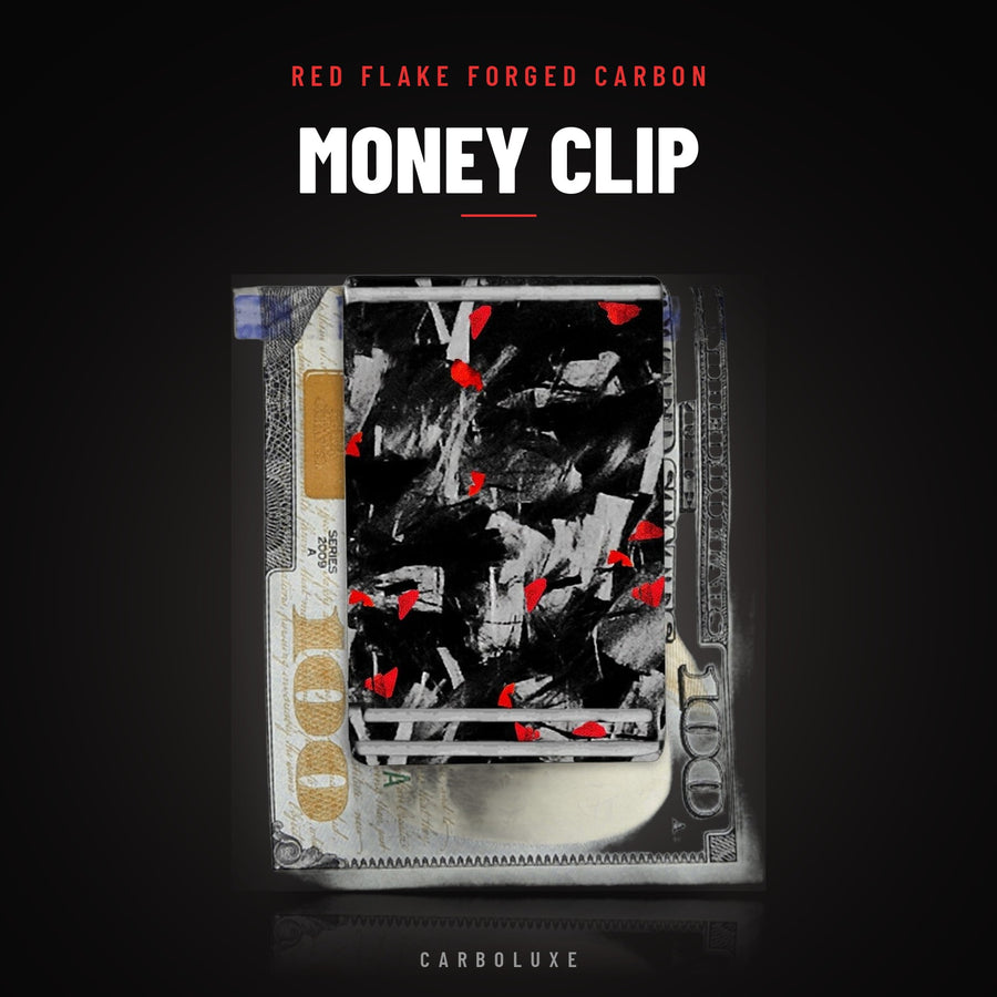 Flake Forged Carbon Fiber Money Clip