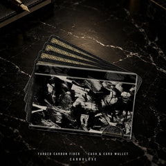 Carboluxe Forged Carbon Fiber Cash and Card Wallet