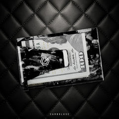 Carboluxe Forged Carbon Fiber Cash and Card Slim Wallet
