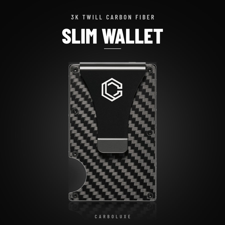 3K Twill Carbon Fiber Wallet (Glossy Finish)