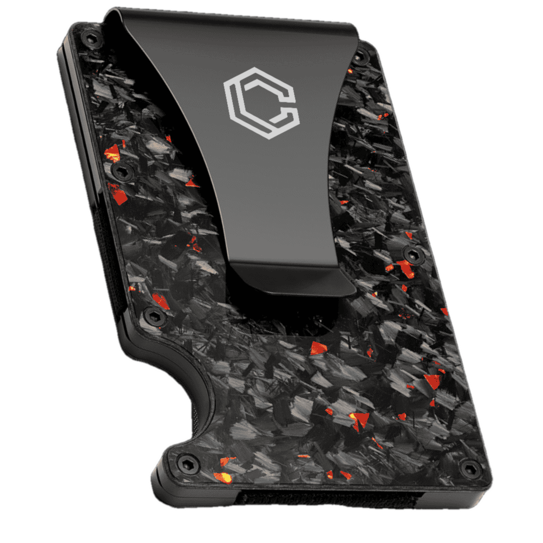 CARBONIZE || Forged Red Carbon Fiber Wallet (Glossy Finish)