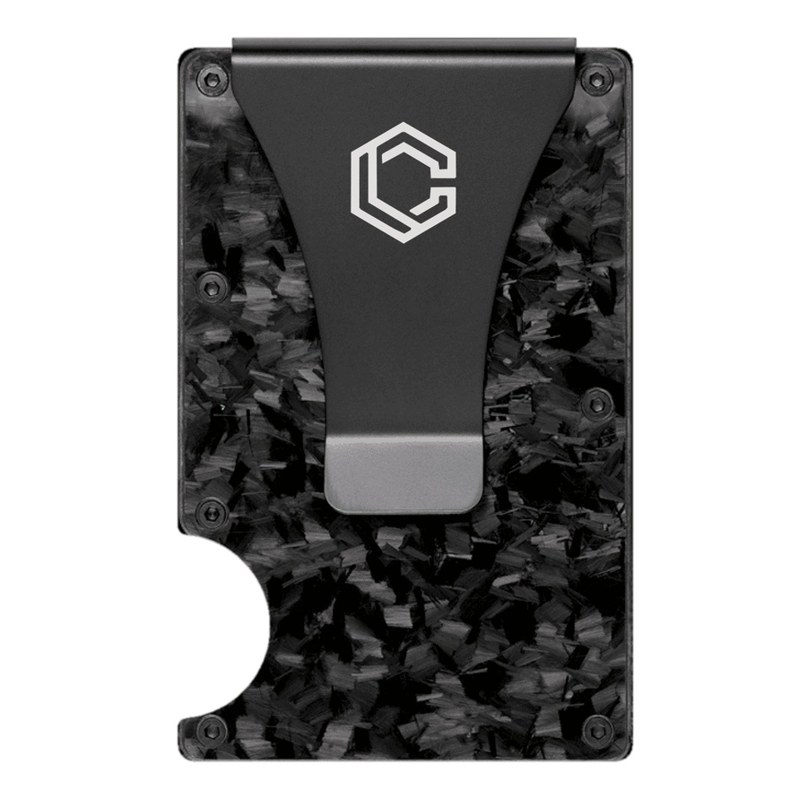 Forged Black Carbon Fiber Wallet (Glossy Finish)