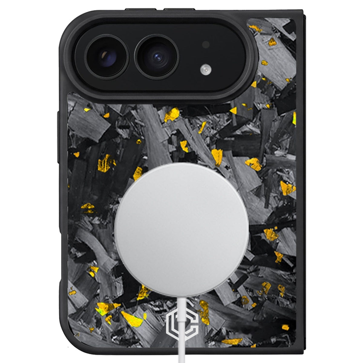 iPhone | Gold Flake Forged Carbon Fiber Case
