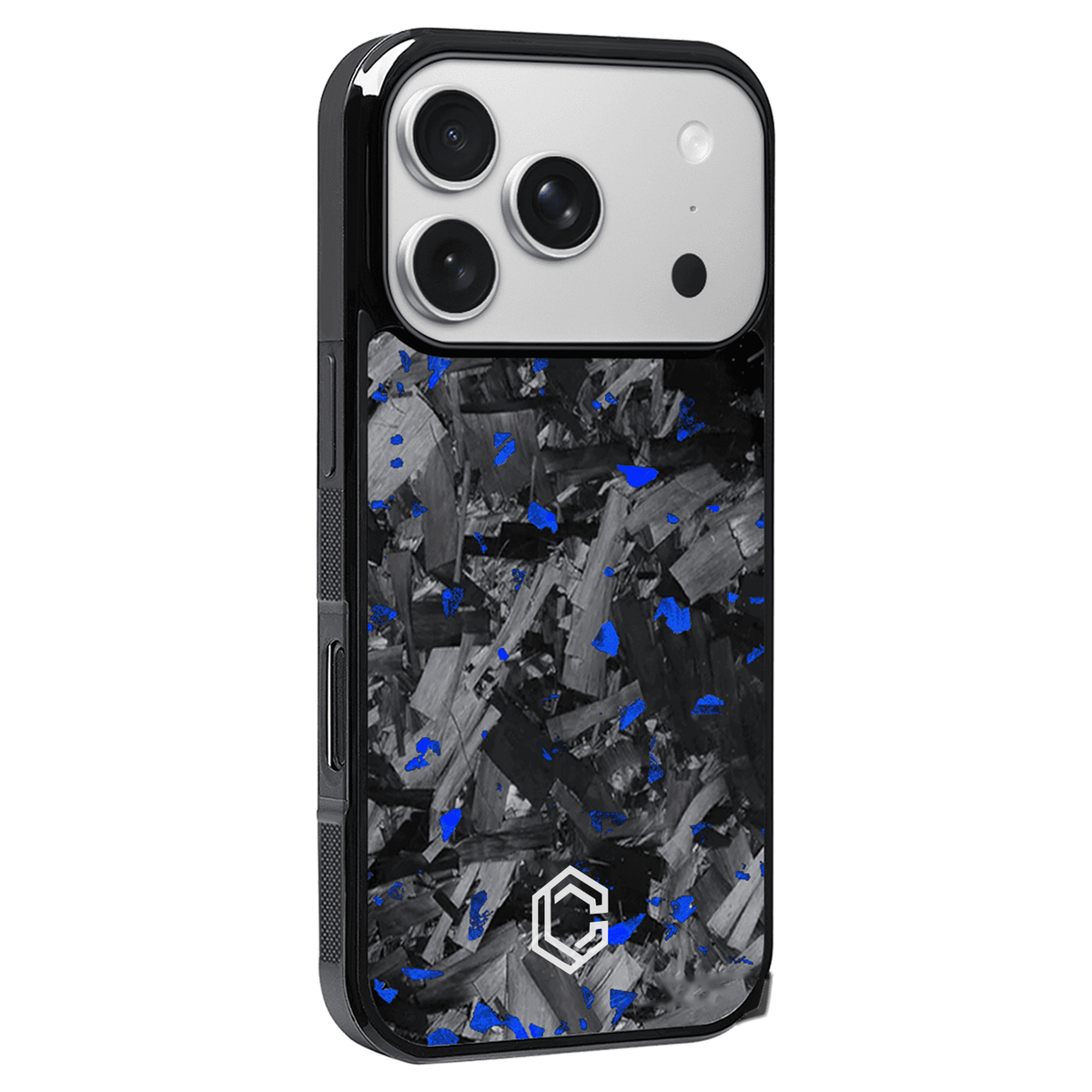 iPhone | Blue Flake Forged Carbon Fiber Case