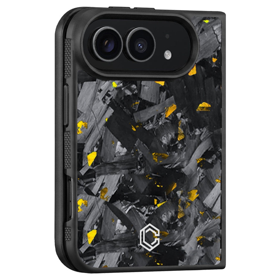 iPhone | Gold Flake Forged Carbon Fiber Case