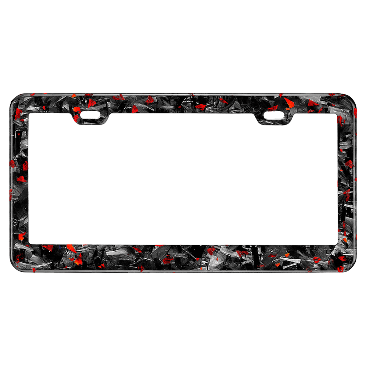 Flake Forged Carbon Fiber License Plate Frame